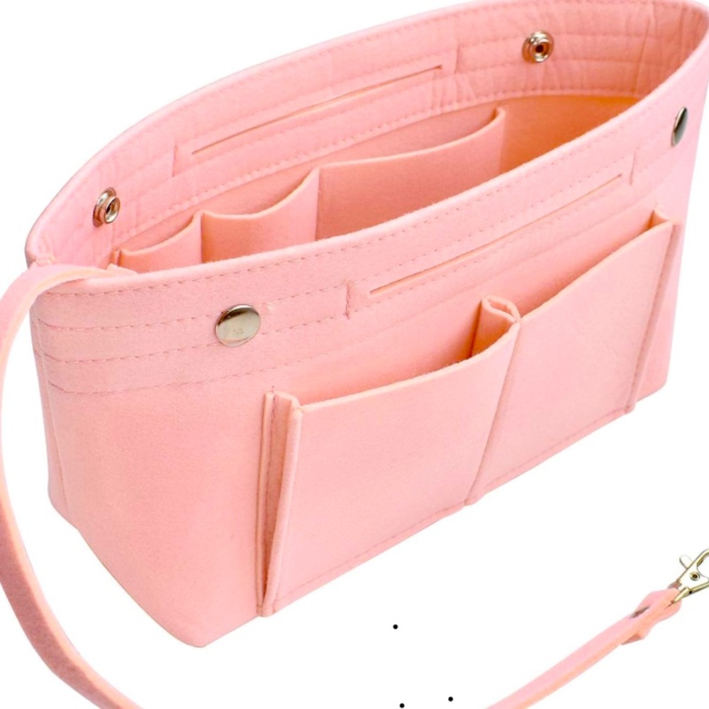 Pink Felt Purse Organizer